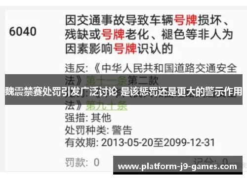 魏震禁赛处罚引发广泛讨论 是该惩罚还是更大的警示作用 魏震禁赛处罚引发广泛讨论 是该惩罚还是更大的警示作用